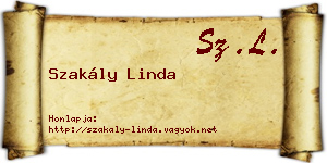 Szakály Linda névjegykártya